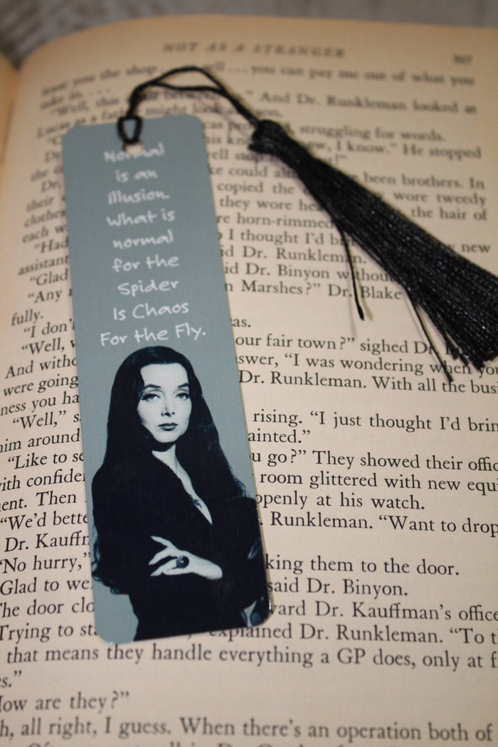 Morticia Poem // Metal Bookmark