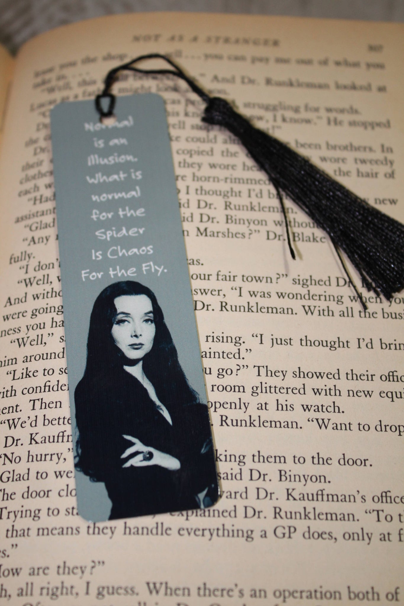 Morticia Poem // Metal Bookmark